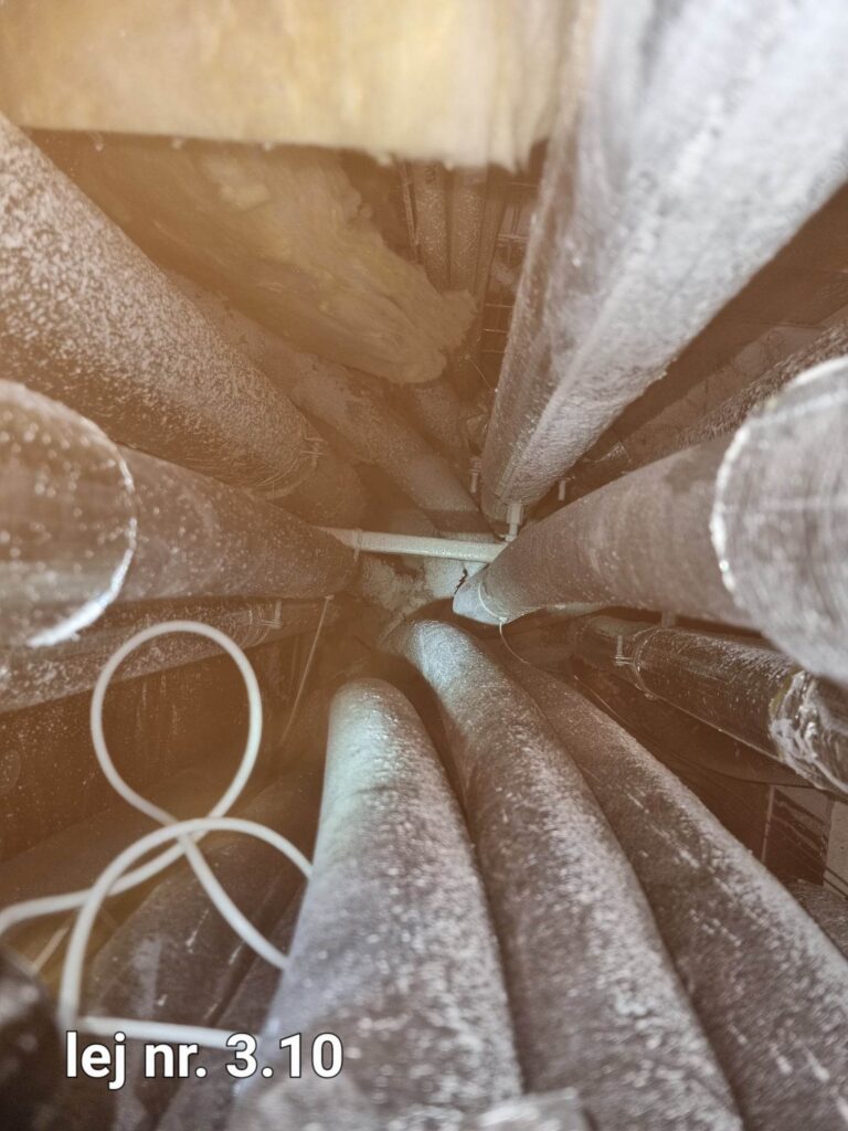 Røgtest af installationsskakt